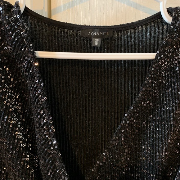 Dynamite| sparkle beautiful party top (size: S) - Picture 5 of 8